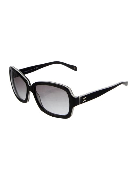 chanel interlocking cc logo square sunglasses|Square Sunglasses .